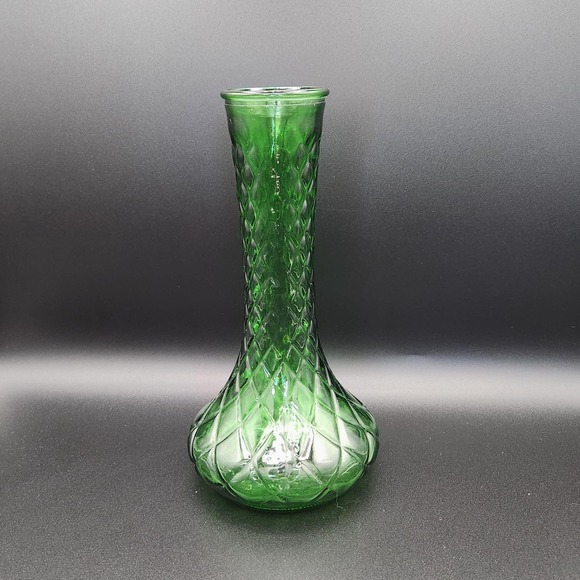 Other - Vintage Emerald Green 4095 unmarked Hoosier Glass Bud Vase